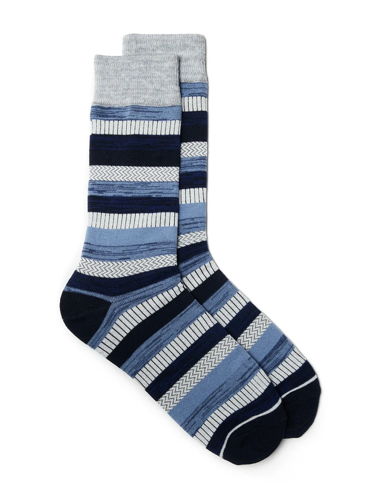 Heather Striped Socks