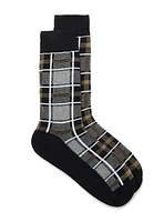 Black Checked Socks