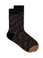 Chaussettes marines à demi cercles