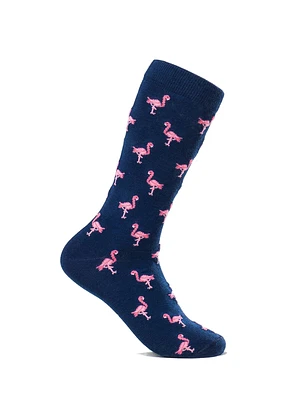 Chaussettes à motif de flamants roses