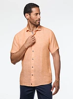 Chemise manches courtes en lin