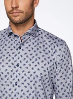 Chemise extensible à imprimé paisley