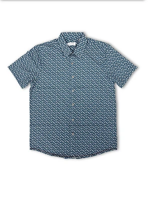 Chemise extensible à micro palmiers