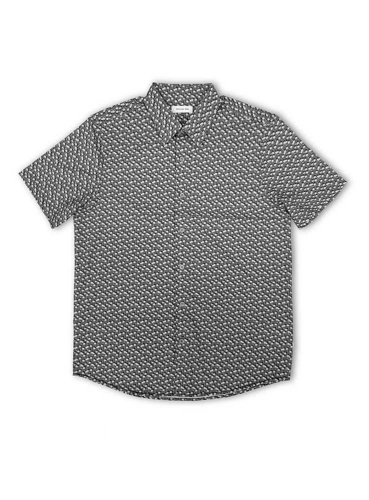 Chemise extensible à micro palmiers