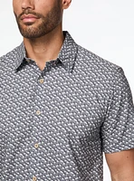 Chemise extensible à micro palmiers