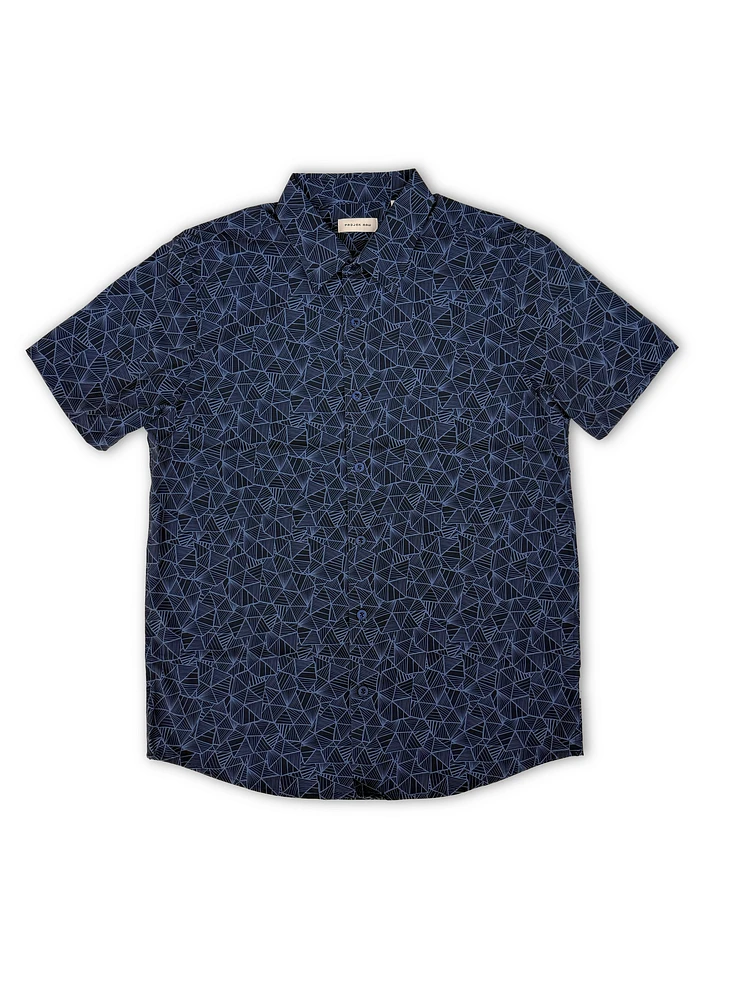 Chemise extensible à motif de triangles