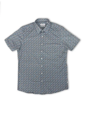 Chemise extensible à micro fleurs