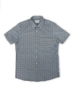 Chemise extensible à micro fleurs