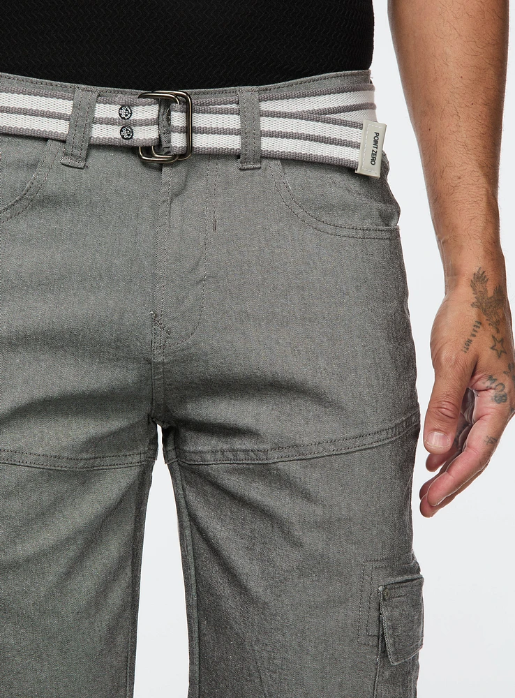 Bermuda en denim extensible cinq poches