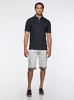 Bermuda en denim extensible cinq poches