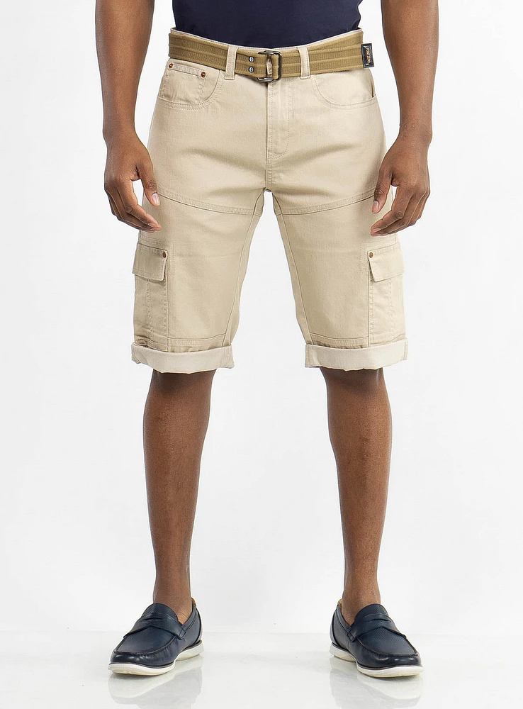 Five Pockets Stretch Denim Bermuda