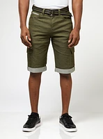 Bermuda en denim extensible cinq poches