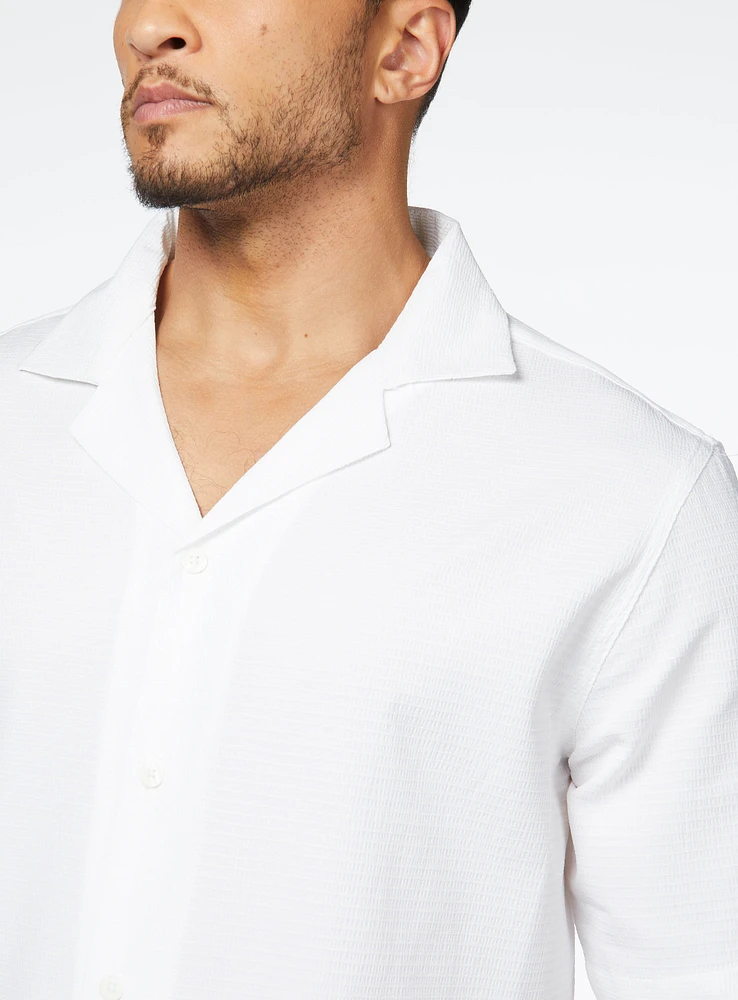 Chemise 'Dario' texturé