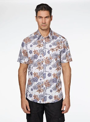 Floral Print Short Sleeve Shirt