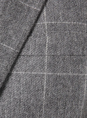 Grey Windowpane Check Suit