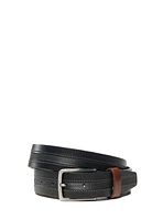 Ceinture noire à détail texturé