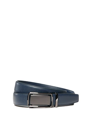 Ceinture en cuir marine