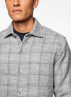 Grey Large Check Shirt