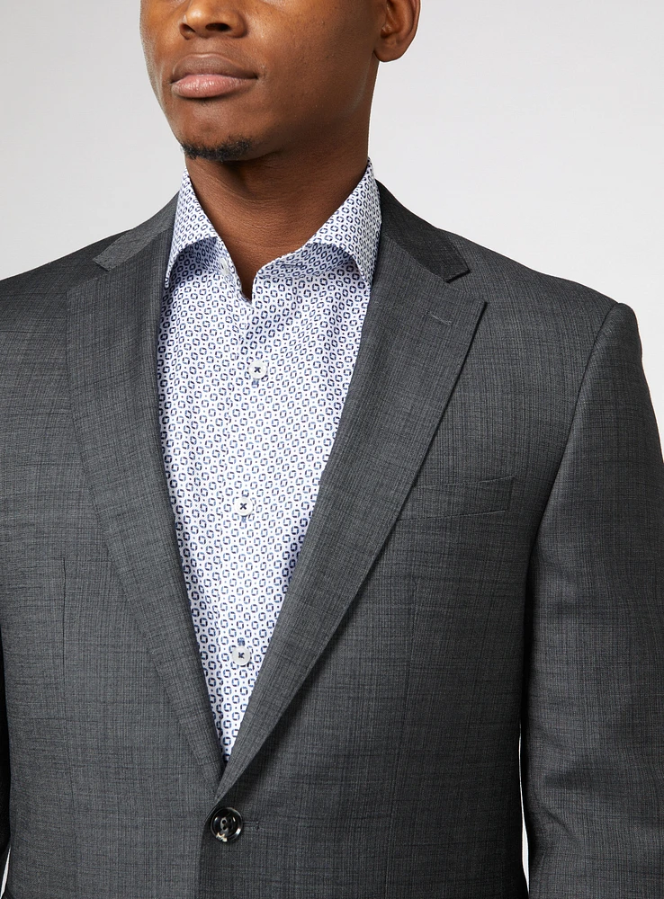 Charcoal Striated Suit