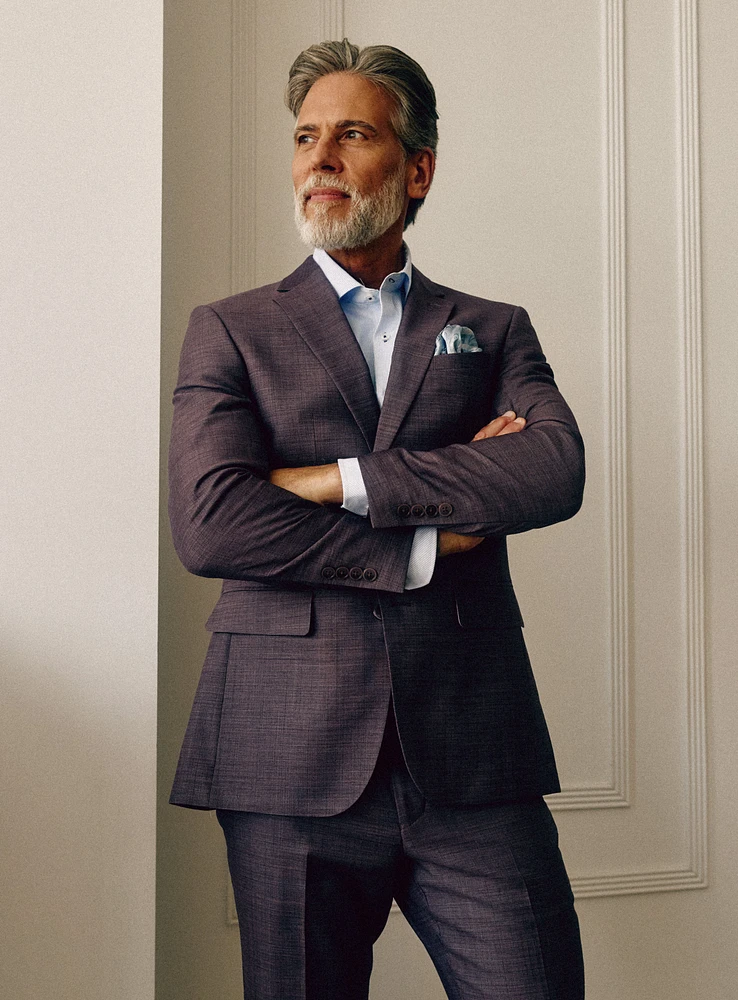Solid Plum Suit
