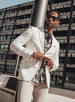 Veston en sergé blanc