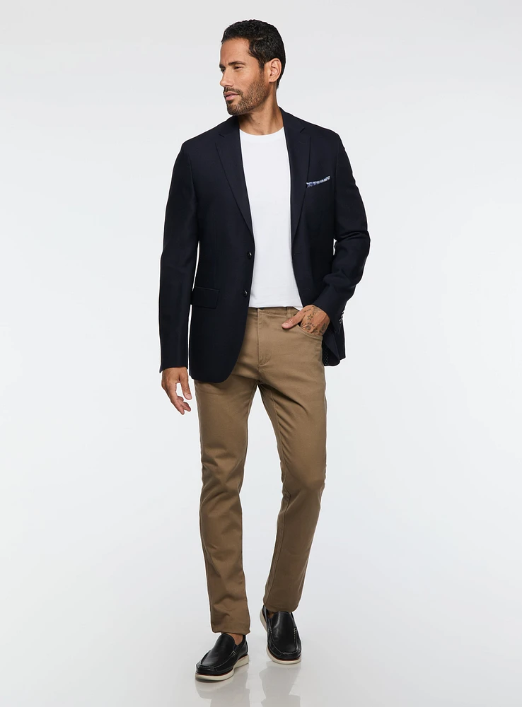 Veston marine texturé