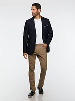 Veston marine texturé