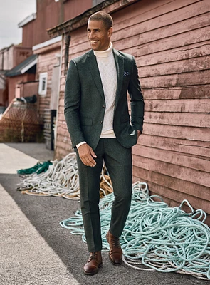 Crosshatch Green Suit