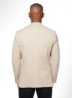 Beige Knit Sport Jacket