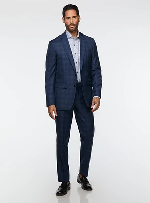Navy Subtle Check Suit