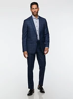 Navy Subtle Check Suit