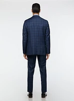 Navy Subtle Check Suit