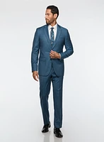 Turquoise Brushed Effect Suit