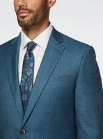 Turquoise Brushed Effect Suit