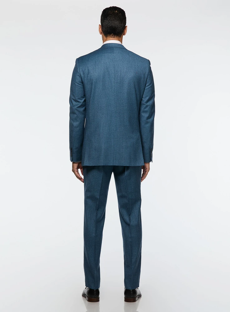 Turquoise Brushed Effect Suit