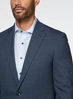 Textured Navy Suit