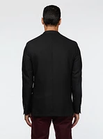 Veston noir texturé
