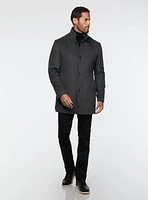 Solid Wool Overcoat