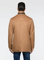 Solid Wool Overcoat
