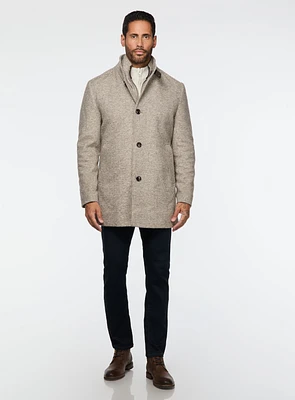 Pardessus en tricot beige