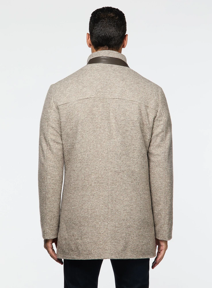 Pardessus en tricot beige