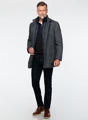 Pardessus en tricot marine