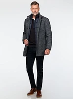 Pardessus en tricot marine