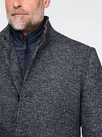 Pardessus en tricot marine