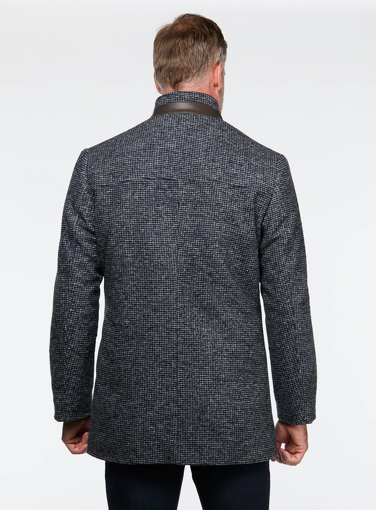 Pardessus en tricot marine