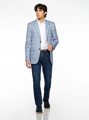 Cognac Checks Blue Sport Jacket