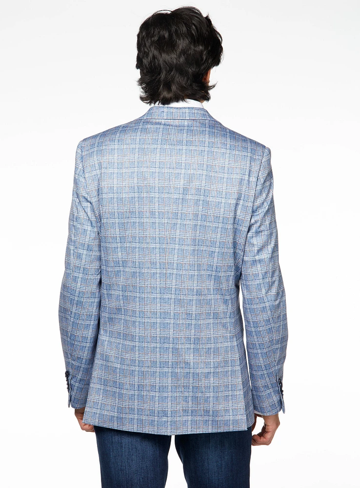 Cognac Checks Blue Sport Jacket