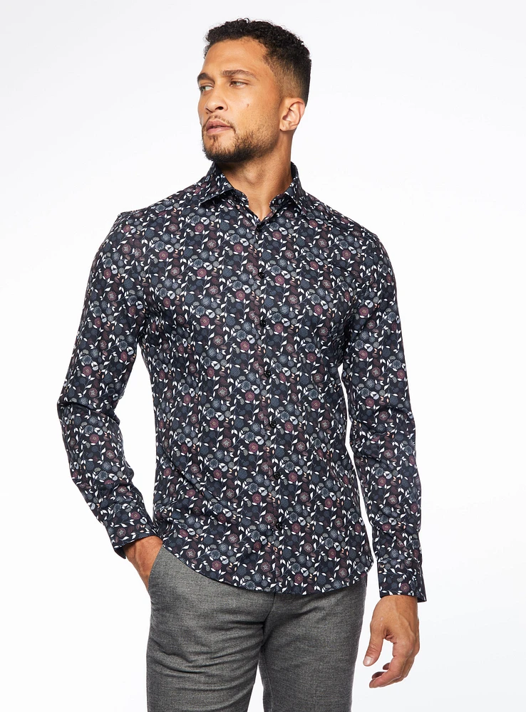 Floral Microfiber Shirt