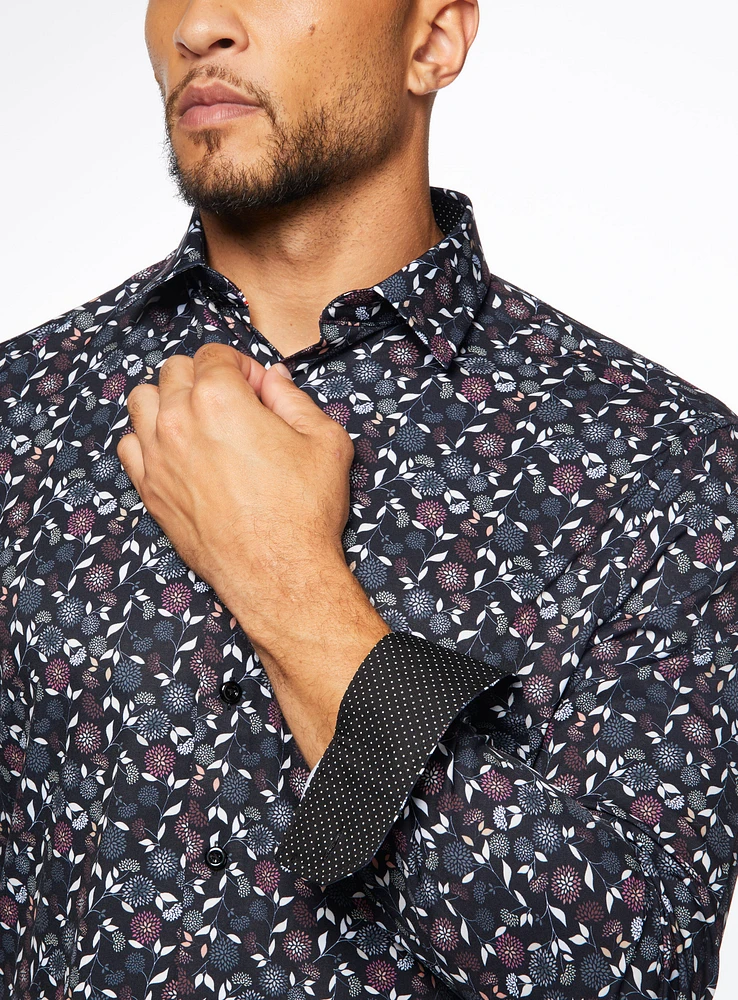 Floral Microfiber Shirt