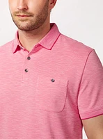 Polo uni en tricot piqué
